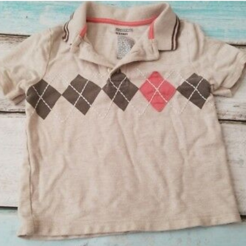 Old navy boys polo shirt, argyle